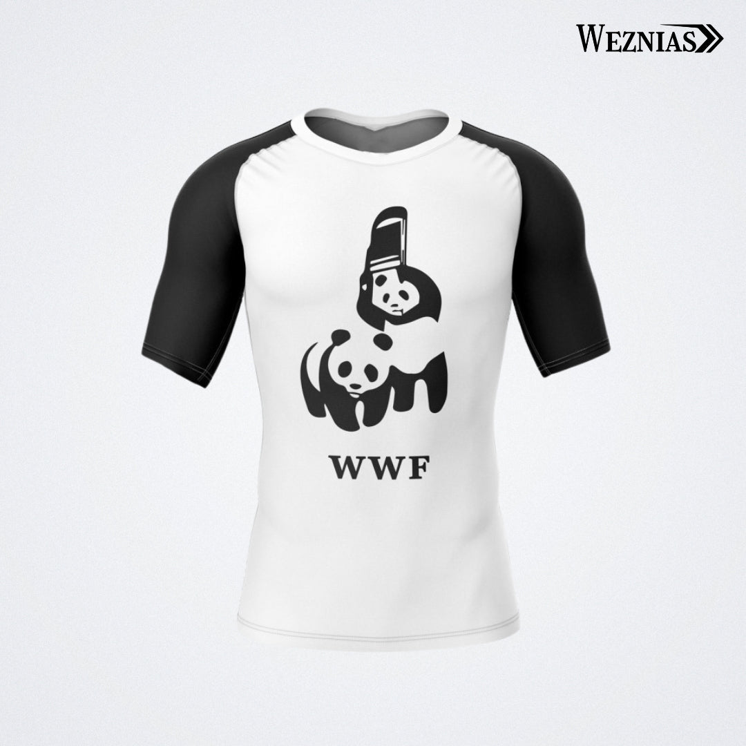 Monochrome Panda Compression Shirt