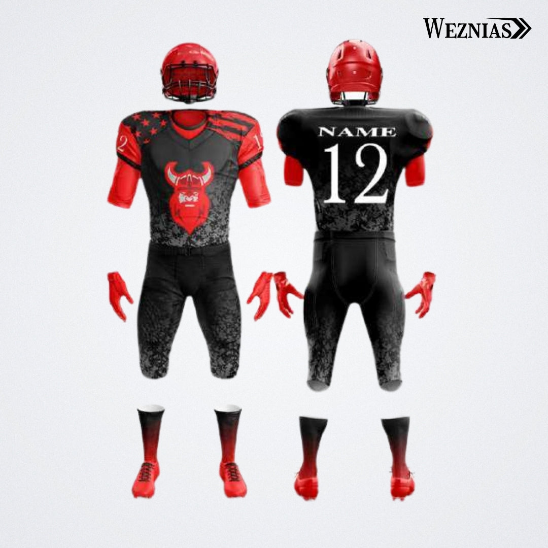 Red Reapers American Football Uniform