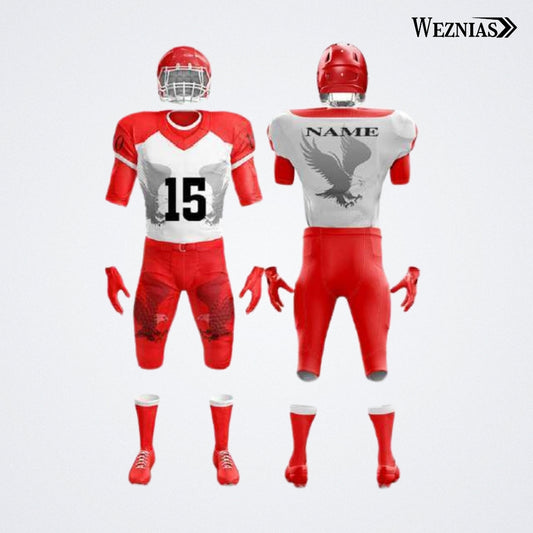 Scarlet Strikers American Football Uniform