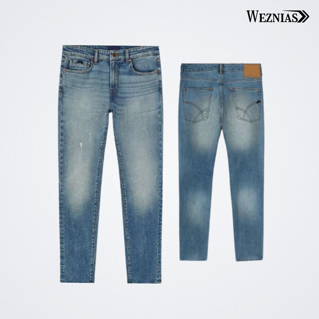 Blue Crest Denim Pants