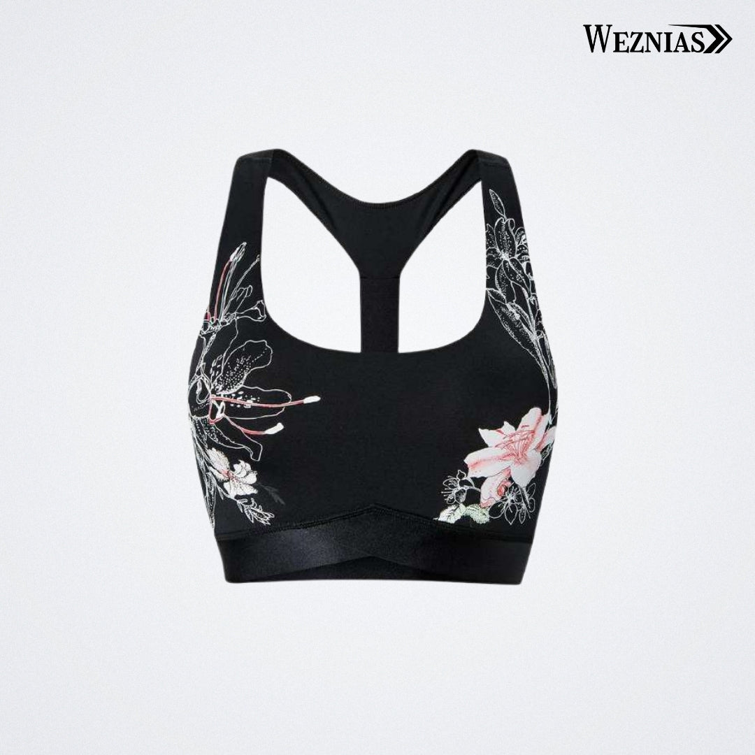 Midnight Bloom Fitness Bra