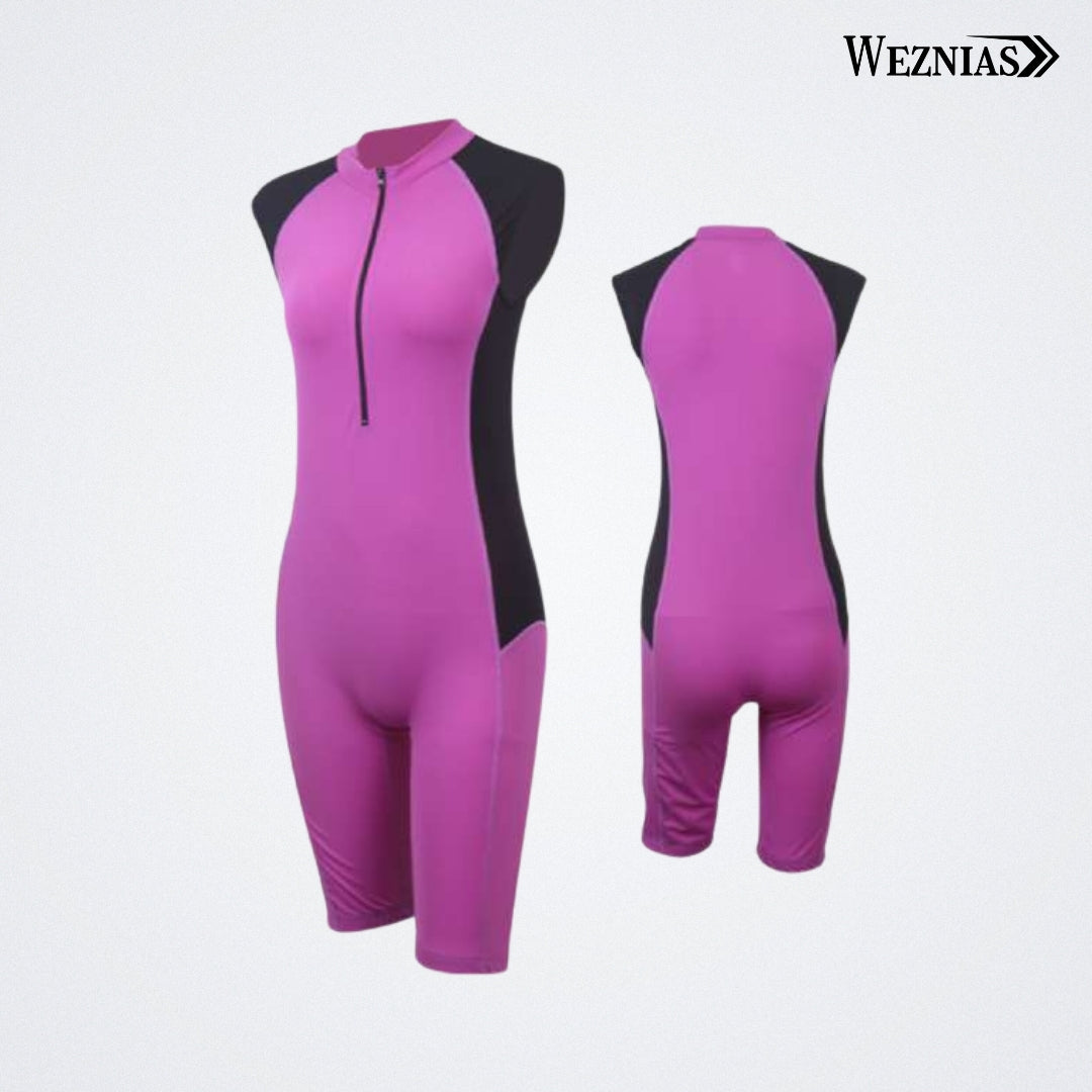 Pink with Black Stride Swimming Suits