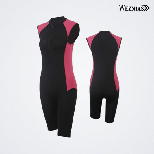 Black with pink Stride Swimming Suits